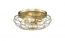 Innovations Lighting 510-3C-BB - Providence - 3 Light - 15 inch - Brushed Brass - Flush Mount