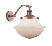  515-1W-AC-G541 - Oxford - 1 Light - 8 inch - Antique Copper - Sconce