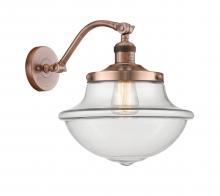  515-1W-AC-G542 - Oxford - 1 Light - 8 inch - Antique Copper - Sconce