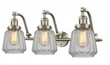 Innovations Lighting 515-3W-SN-G142 - Chatham - 3 Light - 28 inch - Brushed Satin Nickel - Bath Vanity Light