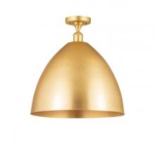 Innovations Lighting 516-1C-SG-MBD-16-SG - Bristol - 1 Light - 16 inch - Satin Gold - Semi-Flush Mount