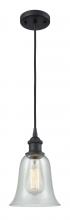 Innovations Lighting 516-1P-BK-G2812 - Hanover - 1 Light - 6 inch - Matte Black - Cord hung - Mini Pendant