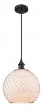 Innovations Lighting 516-1P-OB-G121-10CSN - Large Farmhouse Chicken Wire 1 Light Mini Pendant