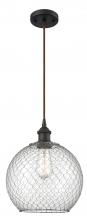 Innovations Lighting 516-1P-OB-G122-10CSN - Large Farmhouse Chicken Wire 1 Light Mini Pendant