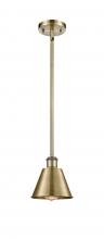  516-1S-AB-M8 - Smithfield - 1 Light - 7 inch - Antique Brass - Mini Pendant