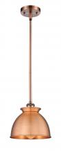 Innovations Lighting 516-1S-AC-M14-AC - Adirondack - 1 Light - 8 inch - Antique Copper - Mini Pendant