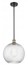 Innovations Lighting 516-1S-BAB-G1214-12 - Twisted Swirl Mini Pendant