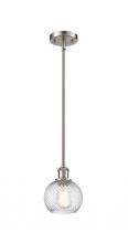 Innovations Lighting 516-1S-SN-G1214-6 - Twisted Swirl Mini Pendant