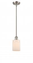  516-1S-SN-G341 - Hadley - 1 Light - 5 inch - Brushed Satin Nickel - Mini Pendant