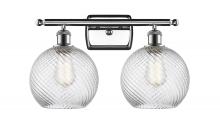 Innovations Lighting 516-2W-PC-G1214-8 - Twisted Swirl 2 Light Bath Vanity Light