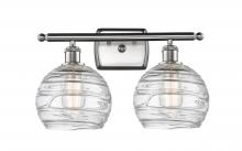 Innovations Lighting 516-2W-SN-G1213-8 - Deco Swirl Bath Vanity Light