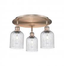 Innovations Lighting 516-3C-AC-G559-5SDY - Bridal Veil - 3 Light - 17 inch - Antique Copper - Flush Mount