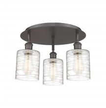 Innovations Lighting 516-3C-OB-G1113 - Cobbleskill - 3 Light - 17 inch - Oil Rubbed Bronze - Flush Mount