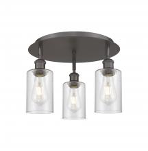 Innovations Lighting 516-3C-OB-G804 - Clymer - 3 Light - 16 inch - Oil Rubbed Bronze - Flush Mount