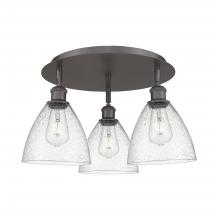  516-3C-OB-GBD-754 - Bristol - 3 Light - 19 inch - Oil Rubbed Bronze - Flush Mount