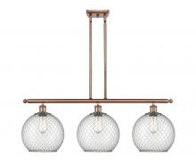 Innovations Lighting 516-3I-AC-G122-10CBK - Large Farmhouse Chicken Wire 3 Light Island Light