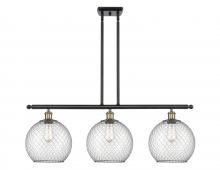 Innovations Lighting 516-3I-BAB-G122-10CBK - Large Farmhouse Chicken Wire 3 Light Island Light