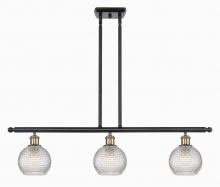 Innovations Lighting 516-3I-BAB-G122C-6CL - Athens - 3 Light - 36 inch - Black Antique Brass - Cord hung - Island Light