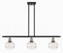 Innovations Lighting 516-3I-BAB-G556-6CL - Rochester - 3 Light - 36 inch - Black Antique Brass - Cord hung - Island Light