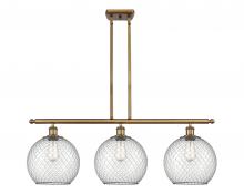 Innovations Lighting 516-3I-BB-G122-10CBK - Large Farmhouse Chicken Wire 3 Light Island Light