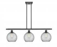 Innovations Lighting 516-3I-BK-G122-8CBK - Farmhouse Chicken Wire 3 Light Island Light