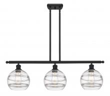 Innovations Lighting 516-3I-BK-G556-8CL - Rochester - 3 Light - 36 inch - Matte Black - Cord hung - Island Light