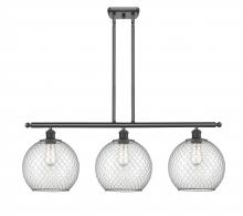 Innovations Lighting 516-3I-OB-G122-10CBK - Large Farmhouse Chicken Wire 3 Light Island Light