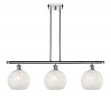 Innovations Lighting 516-3I-PC-G1216-8WM - White Mouchette - 3 Light - 36 inch - Polished Chrome - Stem Hung - Island Light