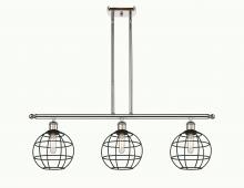 Innovations Lighting 516-3I-PN-CE-8-BK - Lake Placid - 3 Light - 36 inch - Polished Nickel - Stem Hung - Island Light