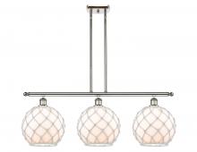 Innovations Lighting 516-3I-PN-G121-10RW - Farmhouse Rope - 3 Light - 37 inch - Polished Nickel - Cord hung - Island Light