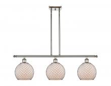 Innovations Lighting 516-3I-PN-G121-8CBK - Farmhouse Chicken Wire 3 Light Island Light