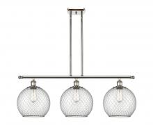 Innovations Lighting 516-3I-PN-G122-10CBK - Large Farmhouse Chicken Wire 3 Light Island Light