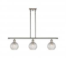 Innovations Lighting 516-3I-PN-G122C-6CL - Athens - 3 Light - 36 inch - Polished Nickel - Cord hung - Island Light