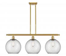 Innovations Lighting 516-3I-SG-G122-10CBK - Large Farmhouse Chicken Wire 3 Light Island Light