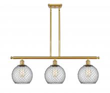 Innovations Lighting 516-3I-SG-G122-8CBK - Farmhouse Chicken Wire 3 Light Island Light