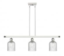 Innovations Lighting 516-3I-WPC-G559-5SDY - Bridal Veil - 3 Light - 36 inch - White Polished Chrome - Cord hung - Island Light