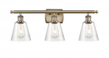 Innovations Lighting 516-3W-AB-G454 - Caton - 3 Light - 25 inch - Antique Brass - Bath Vanity Light