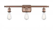 Innovations Lighting 516-3W-AC - Bare Bulb 3 Light Bath Vanity Light