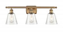 Innovations Lighting 516-3W-BB-G454 - Caton - 3 Light - 25 inch - Brushed Brass - Bath Vanity Light