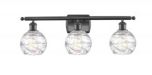 Innovations Lighting 516-3W-BK-G1213-6 - Deco Swirl Bath Vanity Light