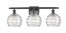 Innovations Lighting 516-3W-BK-G1213-8 - Deco Swirl Bath Vanity Light