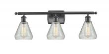 Innovations Lighting 516-3W-BK-G275 - Conesus 3 Light Bath Vanity Light