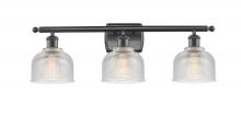 Innovations Lighting 516-3W-BK-G412 - Dayton 3 Light Bath Vanity Light