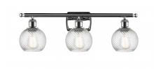 Innovations Lighting 516-3W-PC-G1214-6 - Small Twisted Swirl 3 Light Bath Vanity Light