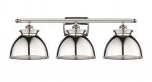 Innovations Lighting 516-3W-PN-M14-PN - Adirondack - 3 Light - 28 inch - Polished Nickel - Bath Vanity Light