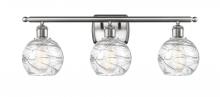 Innovations Lighting 516-3W-SN-G1213-6 - Deco Swirl Bath Vanity Light