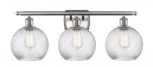 Innovations Lighting 516-3W-SN-G1214-8 - Twisted Swirl 3 Light Bath Vanity Light