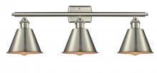 Innovations Lighting 516-3W-SN-M8 - Smithfield - 3 Light - 27 inch - Brushed Satin Nickel - Bath Vanity Light