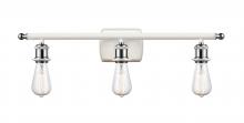 Innovations Lighting 516-3W-WPC - Bare Bulb 3 Light Bath Vanity Light