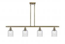  516-4I-AB-G559-5SDY - Bridal Veil - 4 Light - 48 inch - Antique Brass - Cord hung - Island Light